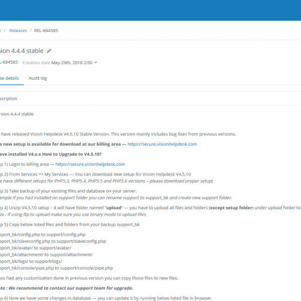 Release Management - Service Desk Software