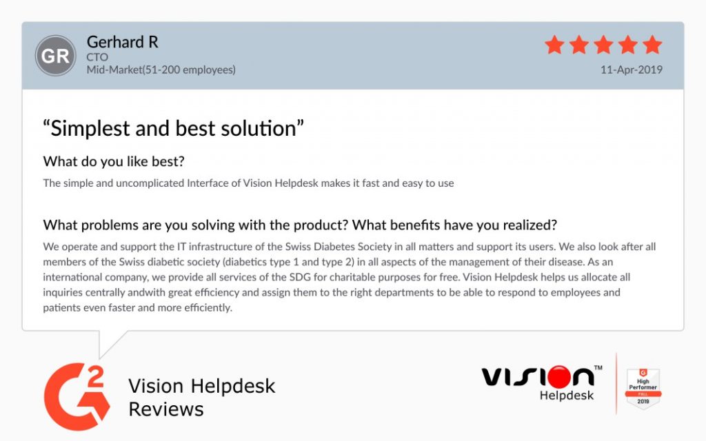 Vision Helpdesk Review By Mobile2go Ltd