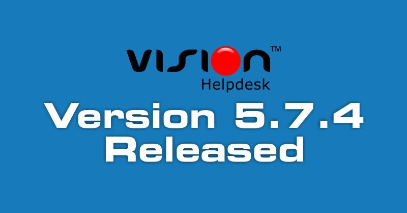 Vision Helpdesk V5.7.4